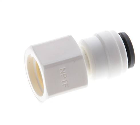 1/4'' x 1/4'' NPT POM Insteekfitting Binnendraad EPDM [5 Stuks]
