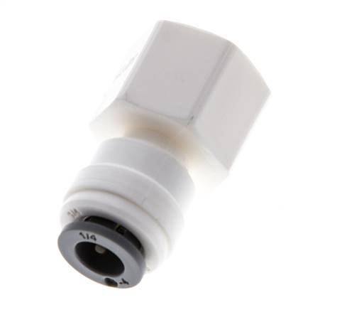 1/4'' x 1/4'' NPT POM Insteekfitting Binnendraad EPDM [5 Stuks]
