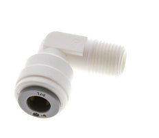 1/4'' x R1/8'' 90 graden L-verbinding POM Insteekfitting Buitendraad EPDM [10 Stuks]