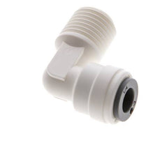 1/4'' x R1/4'' 90 graden L-verbinding POM Insteekfitting Buitendraad EPDM [10 Stuks]