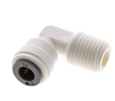 1/4'' x R1/4'' 90 graden L-verbinding POM Insteekfitting Buitendraad EPDM [10 Stuks]