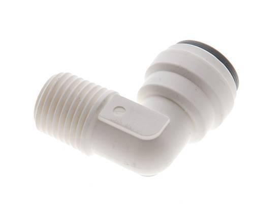 5/16'' x R1/4'' 90 graden L-verbinding POM Insteekfitting buitendraad EPDM [5 Stuks]