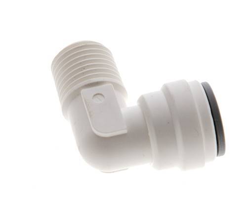 5/16'' x R1/4'' 90 graden L-verbinding POM Insteekfitting buitendraad EPDM [5 Stuks]