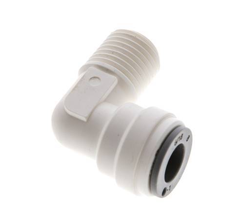 5/16'' x R1/4'' 90 graden L-verbinding POM Insteekfitting buitendraad EPDM [5 Stuks]