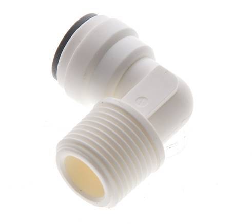 5/16'' x R3/8'' 90 graden L-verbinding POM Insteekfitting buitendraad EPDM [5 Stuks]