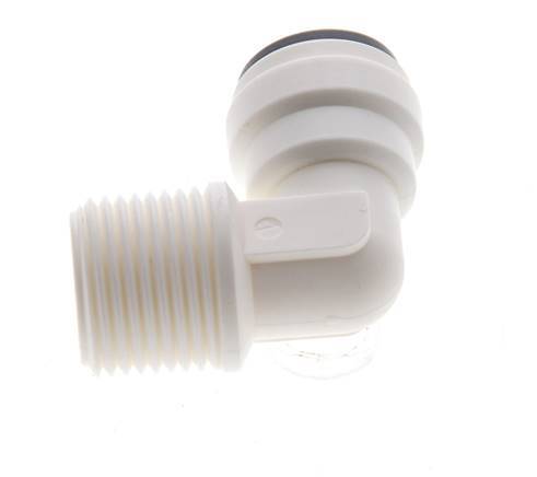 5/16'' x R3/8'' 90 graden L-verbinding POM Insteekfitting buitendraad EPDM [5 Stuks]