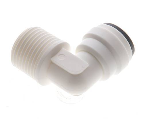 5/16'' x R3/8'' 90 graden L-verbinding POM Insteekfitting buitendraad EPDM [5 Stuks]