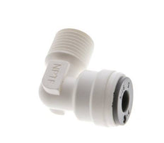 3/16'' x 1/8'' NPT 90 graden L-verbinding POM Insteekfitting Buitendraad EPDM [10 Stuks]