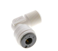 3/16'' x 1/8'' NPT 90 graden L-verbinding POM Insteekfitting Buitendraad EPDM [10 Stuks]