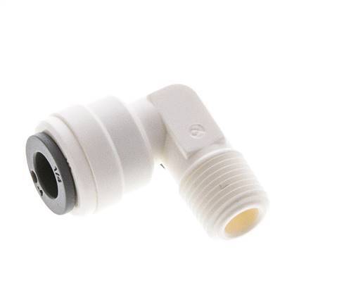 1/4'' x 1/8'' NPT 90 graden L-verbinding POM Insteekfitting Buitendraad EPDM [10 Stuks]