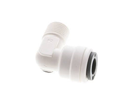 1/4'' x 1/8'' NPT 90deg Elbow Push-in Fitting with Male Threads POM EPDM [10 Pieces]