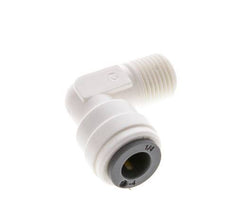 1/4'' x 1/8'' NPT 90 graden L-verbinding POM Insteekfitting Buitendraad EPDM [10 Stuks]