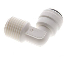 1/4'' x 1/4'' NPT 90 graden L-verbinding POM Insteekfitting Buitendraad EPDM [10 Stuks]