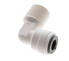 1/4'' x 1/4'' NPT 90 graden L-verbinding POM Insteekfitting Buitendraad EPDM [10 Stuks]
