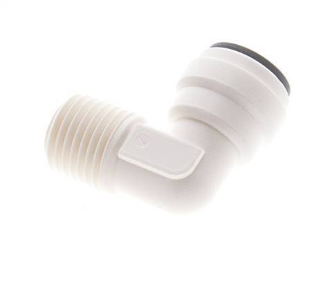 5/16'' x 1/4'' NPT 90 graden L-verbinding POM Insteekfitting buitendraad EPDM [5 Stuks]