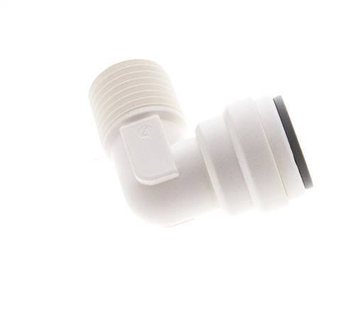 5/16'' x 1/4'' NPT 90 graden L-verbinding POM Insteekfitting buitendraad EPDM [5 Stuks]