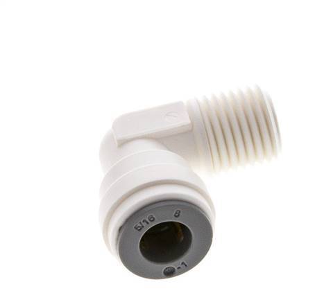 5/16'' x 1/4'' NPT 90 graden L-verbinding POM Insteekfitting buitendraad EPDM [5 Stuks]