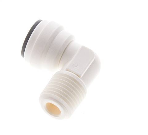 5/16'' x 1/4'' NPT 90 graden L-verbinding POM Insteekfitting buitendraad EPDM [5 Stuks]