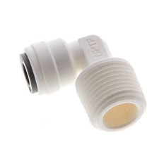 1/4'' x 3/8'' NPT 90 graden L-verbinding POM Insteekfitting Buitendraad EPDM [10 Stuks]