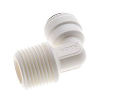 1/4'' x 3/8'' NPT 90 graden L-verbinding POM Insteekfitting Buitendraad EPDM [10 Stuks]