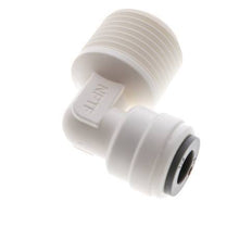 1/4'' x 3/8'' NPT 90 graden L-verbinding POM Insteekfitting Buitendraad EPDM [10 Stuks]