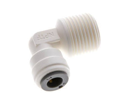 1/4'' x 3/8'' NPT 90 graden L-verbinding POM Insteekfitting Buitendraad EPDM [10 Stuks]