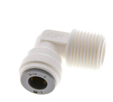 5/16'' x 3/8'' NPT 90deg Elbow Push-in Fitting with Male Threads POM EPDM [5 Pieces]