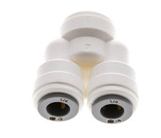 1/4'' U-koppeling POM Insteekfitting FDA EPDM [2 Stuks]