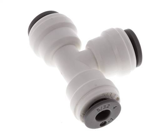 5/32'' T-koppeling POM Insteekfitting FDA EPDM [2 Stuks]