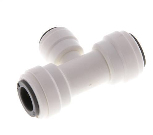 3/8'' x 1/4'' T-koppeling POM Insteekfitting FDA EPDM [2 Stuks]