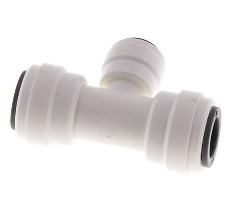 3/8'' x 1/4'' T-koppeling POM Insteekfitting FDA EPDM [2 Stuks]