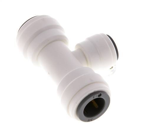 3/8'' x 1/4'' T-koppeling POM Insteekfitting FDA EPDM [2 Stuks]