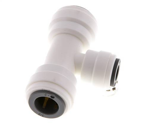 3/8'' x 1/4'' T-koppeling POM Insteekfitting FDA EPDM [2 Stuks]
