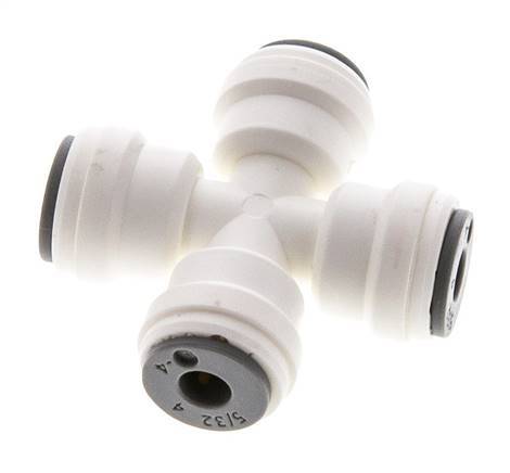 5/32'' Cross POM Insteekfitting FDA EPDM [2 Stuks]