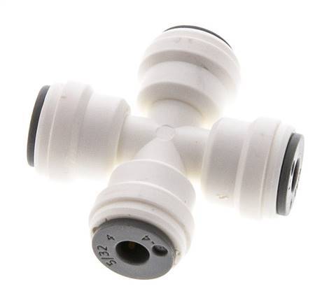 5/32'' Cross POM Insteekfitting FDA EPDM [2 Stuks]