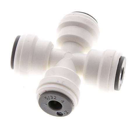 5/32'' Cross POM Insteekfitting FDA EPDM [2 Stuks]