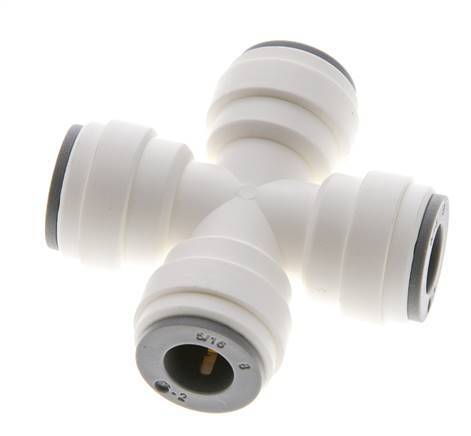 5/16'' Cross POM Insteekfitting FDA EPDM [2 Stuks]