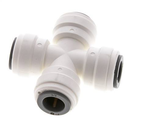 3/8'' Cross POM Insteekfitting FDA EPDM [2 Stuks]