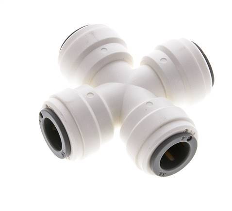 3/8'' Cross POM Insteekfitting FDA EPDM [2 Stuks]