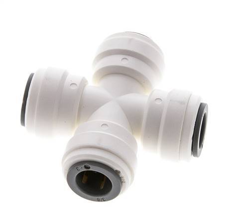 3/8'' Cross POM Insteekfitting FDA EPDM [2 Stuks]
