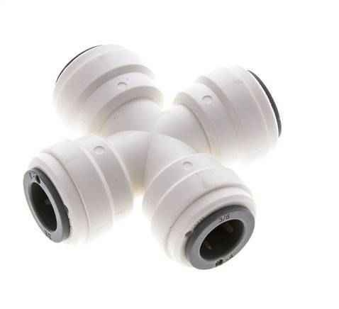 3/8'' Cross POM Insteekfitting FDA EPDM [2 Stuks]