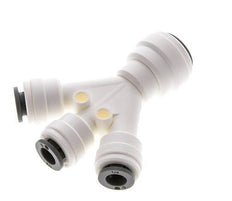 1/4'' x 3/8'' Double Y POM Insteekfitting 3 Aansluitingen EPDM [2 Stuks]