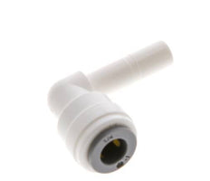 1/4'' x 1/4'' 90 graden L-verbinding POM Insteekfitting Plug EPDM [10 Stuks]