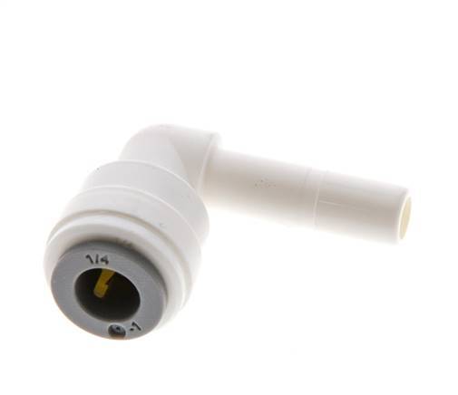 1/4'' x 1/4'' 90 graden L-verbinding POM Insteekfitting Plug EPDM [10 Stuks]