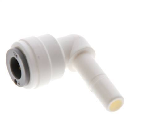 1/4'' x 1/4'' 90 graden L-verbinding POM Insteekfitting Plug EPDM [10 Stuks]