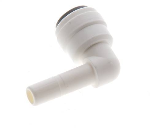 1/4'' x 1/4'' 90 graden L-verbinding POM Insteekfitting Plug EPDM [10 Stuks]