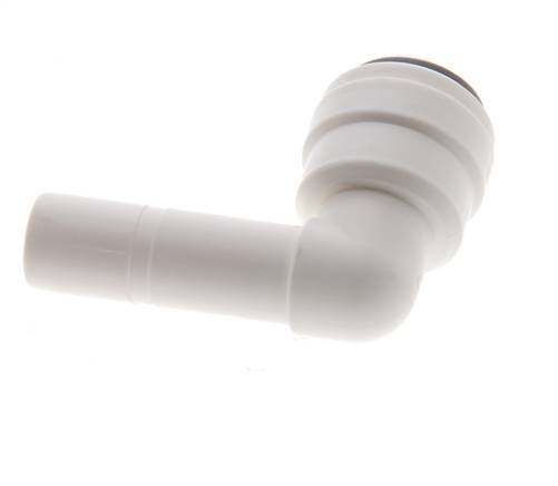 1/4'' x 5/16'' 90 graden L-verbinding POM Insteekfitting Plug EPDM [10 Stuks]