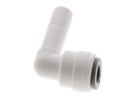 1/4'' x 5/16'' 90deg Elbow Push-in Fitting with Plug-in POM EPDM [10 Pieces]