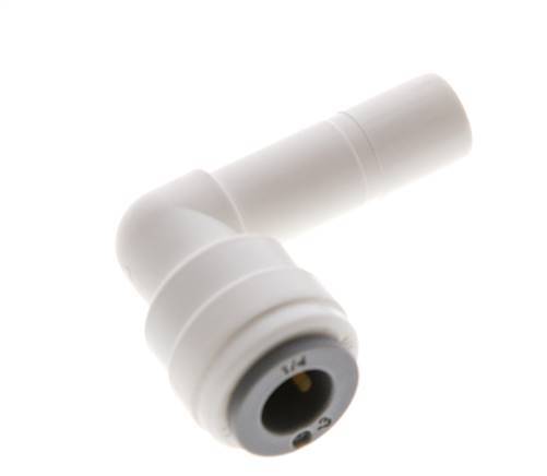 1/4'' x 5/16'' 90 graden L-verbinding POM Insteekfitting Plug EPDM [10 Stuks]