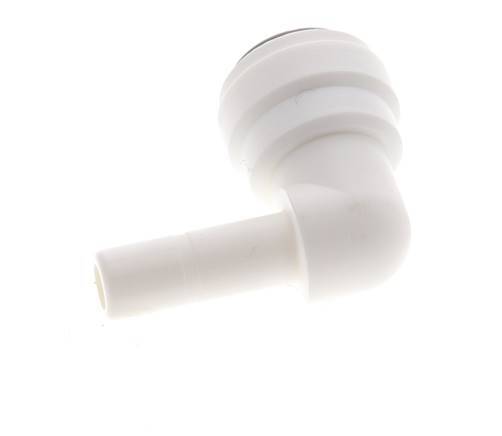 3/8'' x 5/16'' 90deg Elbow Push-in Fitting with Plug-in POM EPDM [5 Pieces]